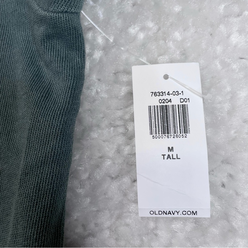 Old Navy Crop French-Terry Utility Jumpsuit Green Comfy Casual Utility M Tall - Picture 5 of 11